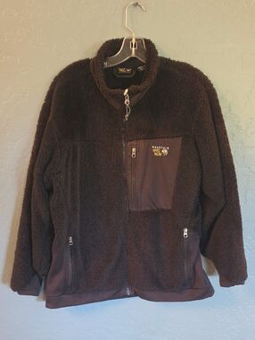 Mountain Hardwear Black Sherpa Zip-Up Jacket
